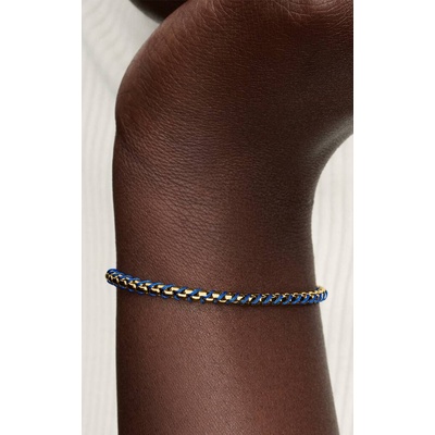 Pandora Blue Cord Box Chain Bracelet 563816C02-17