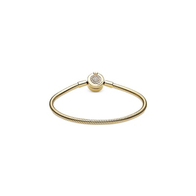Pandora Moments Sparkling Crown O Snake Chain Bracelet 569046C01-16