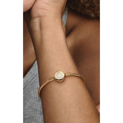 Pandora Moments Sparkling Crown O Snake Chain Bracelet 569046C01-16