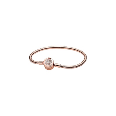 Pandora Moments Sparkling Crown O Snake Chain Bracelet 589046C01-16