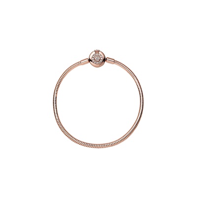 Pandora Moments Sparkling Crown O Snake Chain Bracelet 589046C01-16