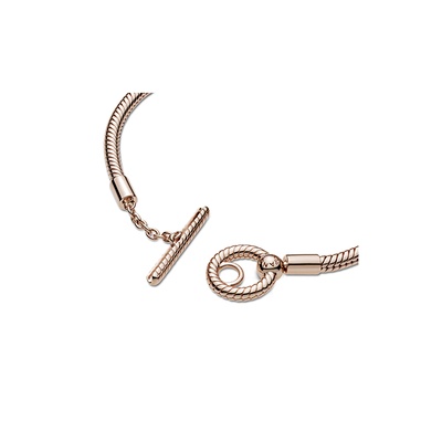 Pandora Moments T-Bar Snake Chain inch Bracelet 589087C00-17