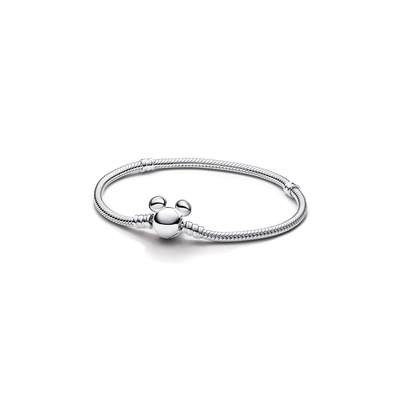 Pandora Disney Mickey Mouse Clasp Moments Snake Chain Bracelet