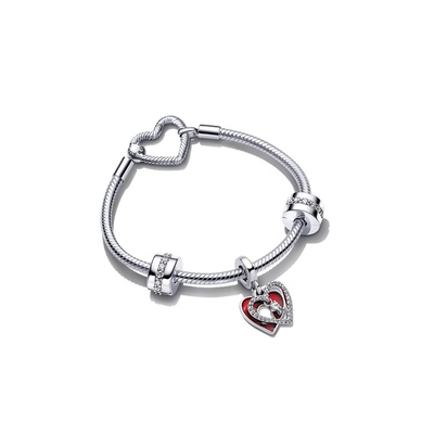 Pandora Heart & Keyhole Bracelet Gift Set B802375