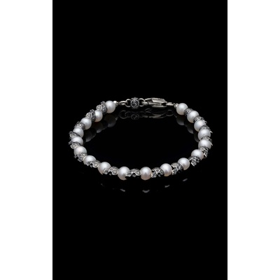 William Henry Ghost White Pearl Sterling Silver Mens