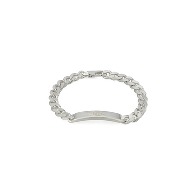 Gucci Sterling Silver Red Heart 7.75'' Adjustable Bracelet