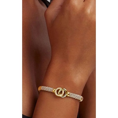 LAGOS Sterling Silver 18k Yellow Gold Interlocking .23ctw Diamond