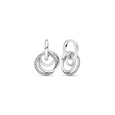 Pandora Family Always Encircled Hoop Earrings 291156C01