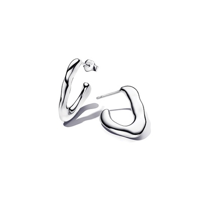 Pandora Organically V-shaped Open Hoop Earrings 293290C00