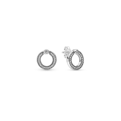 らす Pandora Sparkling Circle Stud Earrings 280585CZ