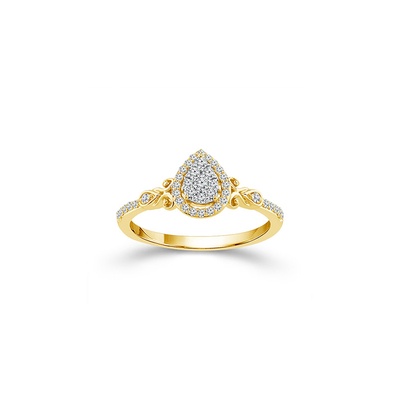 Albert's 10k Yellow Gold Pear Shaped Promise Ring RP-2848-A78