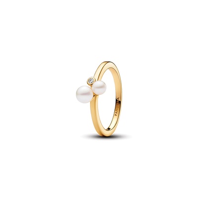 Pandora Duo Treated Freshwater Cultured Pearls Ring 163156C01-52