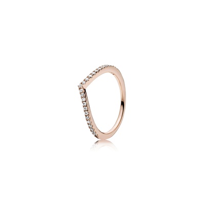 Pandora Sparkling Wishbone Ring 186316CZ-48