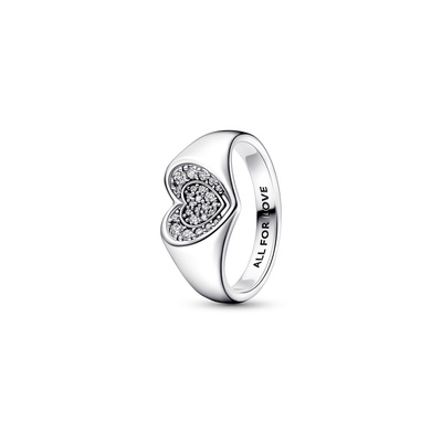 Pandora Radiant Heart Pavé Signet Ring 192491C01-44