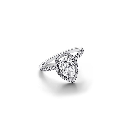 Pandora Sparkling Pear Halo Ring 193012C01-48