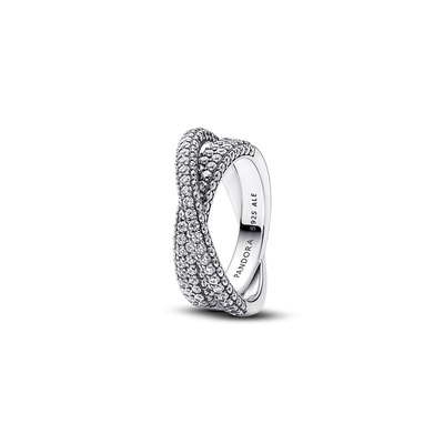 Pandora Timeless Pavé Crossover Dual Band Ring 193022C01-48
