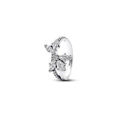 PandoraHearts フォト Pandora Sparkling Asymmetrical Herbarium Cluster Ring