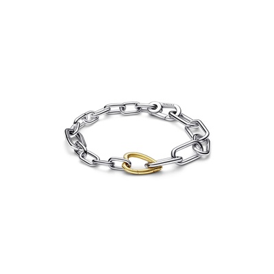 Pandora ME Two-tone Heart Link Chain Bracelet 562527C00-1