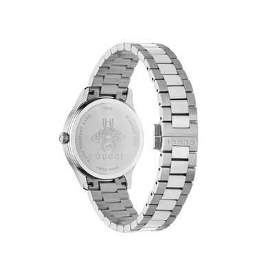 Gucci Ladies G-Timeless Stainless Steel Blue Lapis Watch YA1265043