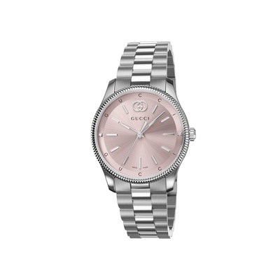 Gucci G-Timeless Ladies 29mm Pink Diamond Watch YA1265061