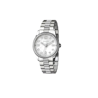 Gucci G-Timeless Ladies 29mm Stainless Steel Mother of Pearl