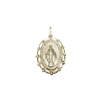 Albert's 14k Yellow Gold Filled 20x24mm Miraculous Medal with 20