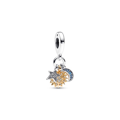 トライアルセット・サンプル pandora Pandora Two-tone Celestial Triple Dangle Charm 762676C01