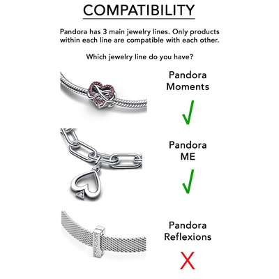 Pandora Two-tone Spinning Disc Horseshoe Dangle Charm