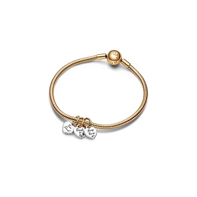 Pandora Two-tone Splittable Friendship Triple Dangle Charm 762722C00