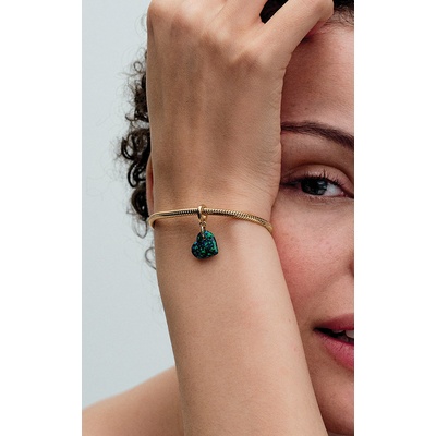 Pandora Opalescent Green Heart Dangle Charm 763348C01