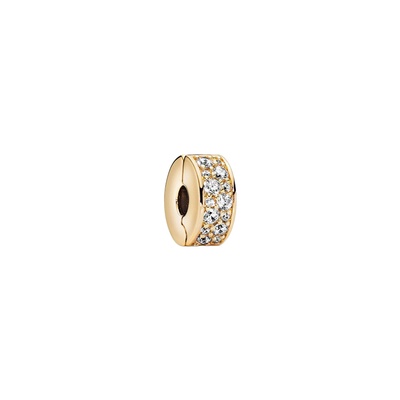 Clear Pavé Clip Charm PANDORA ローズゴールド Amazon.com: Pandora Clear Pavé Clip Charm Bracelet Charm