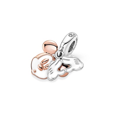 Pandora Disney Mickey Mouse Double Dangle Charm 780112C01