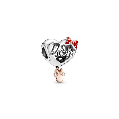 Pandora Disney Minnie Mouse Mom Heart Charm 781142C01