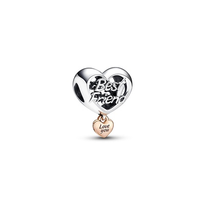 Love You Best Friend Heart Charm 782243C00