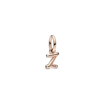 Pandora Letter z Script Alphabet Dangle Charm 782457C01