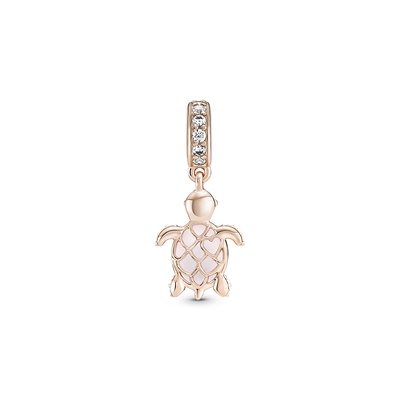 Pandora Murano Glass Pink Sea Turtle Dangle Charm 788939C01