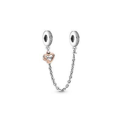 Pandora Family Heart Safety Chain Charm 789541C01