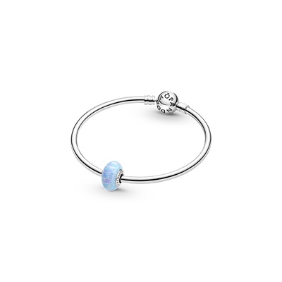 未使用　パンドラOpalescent Ocean ブルーチャーム　1個 Opalescent Ocean Blue Charm