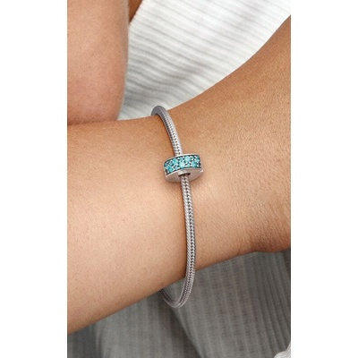 Pandora Teal Pavé Clip Charm 791817MCZ