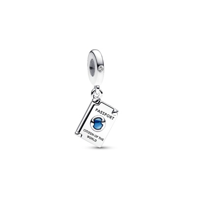 1*時様 Pandora Pandora Openable Passport Dangle Charm 792680C01