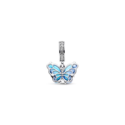 Pandora Blue Murano Glass Butterfly Dangle Charm 792698C01