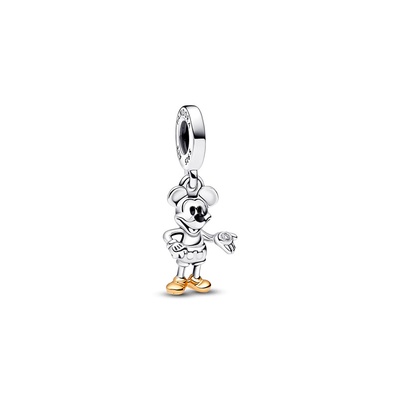 Disney 100th Anniversary Mickey Mouse Lab-created Diamond Dangle