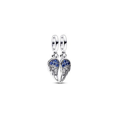 Pandora Sparkling Splitable Angel Wings Dangle Charm 792821C01