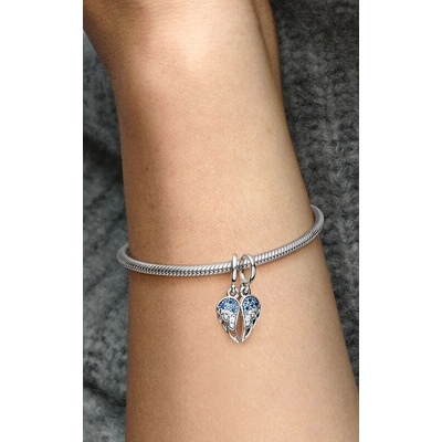 Pandora Sparkling Splitable Angel Wings Dangle Charm 792821C01