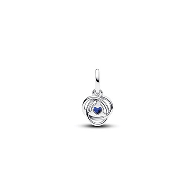 Pandora September Blue Eternity Circle Dangle Charm 793125C09
