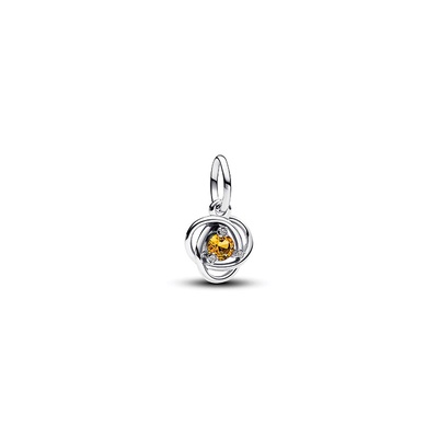 Pandora November Honey Eternity Circle Dangle Charm 793125C11
