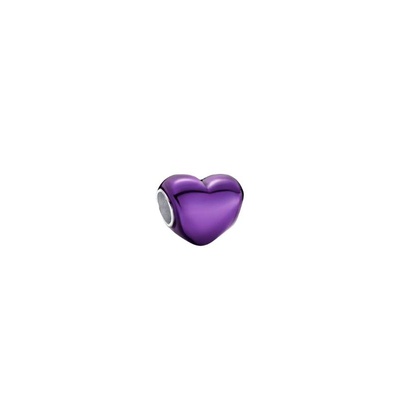 Pandora Metallic Purple Heart Charm 793337C01