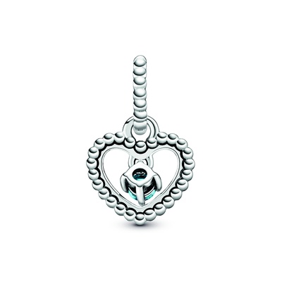 専用◡̈⃝⃝⃝⃝⃝⃝⃝⃝✩* Pandora Sky Blue Beaded Heart Dangle Charm 798854C07