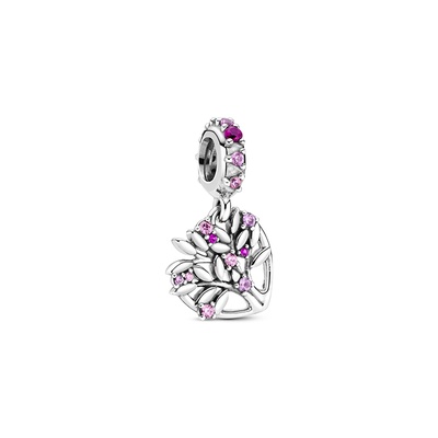 Pandora Pink Heart Family Tree Dangle Charm 799153C01