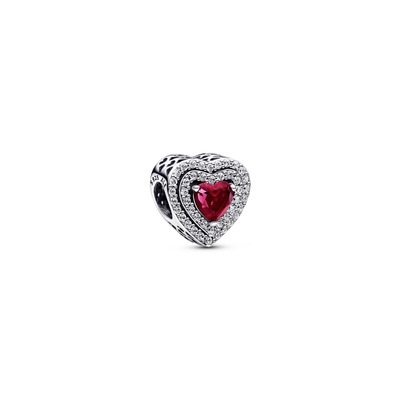 Pandora Sparkling Levelled Heart Charm 799218C02